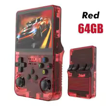 R36S Retro Handheld Video Game Console Linux System 3.5 Inch IPS Screen R35s Pro Portable Pocket Video Player 64GB Games