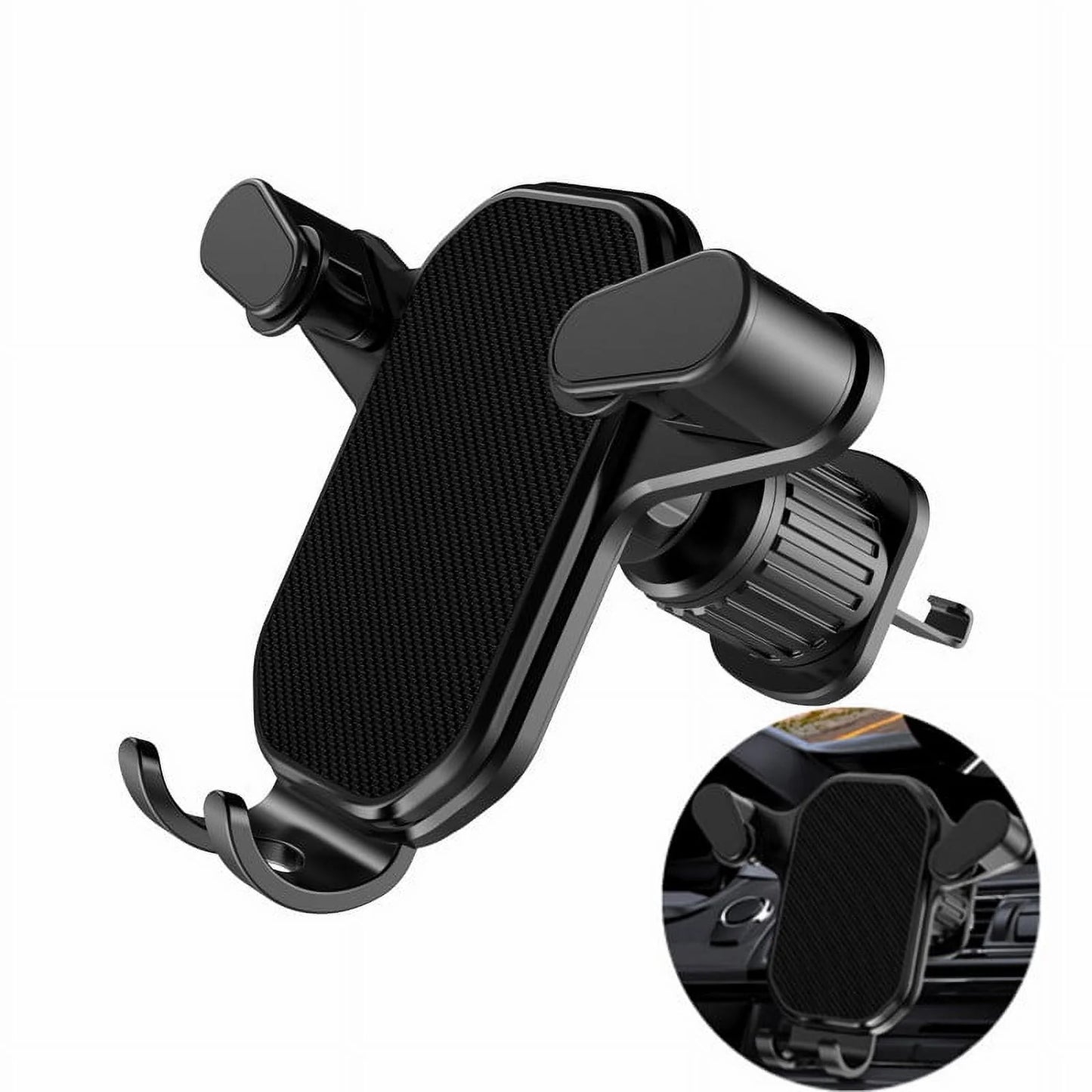 Universal Car Phone Holder Hook Mobile Phone Stand GPS Support Car Air Vent Mount for iPhone 17 16 15 14 13 12 Pro Max   Samsung